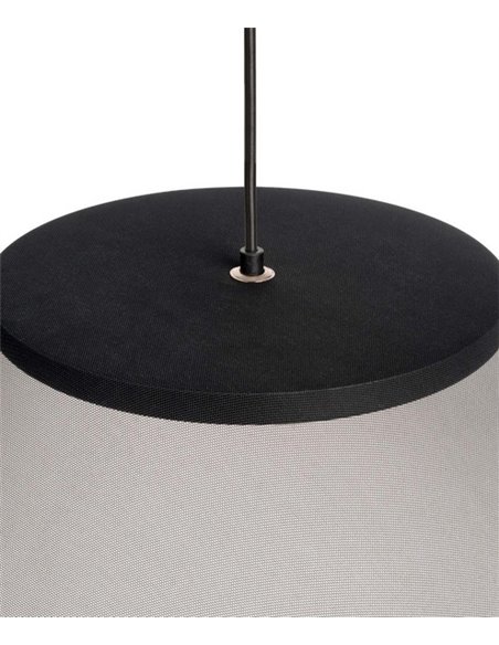 Lámpara colgante Warp Base - Arkoslight - Diseño moderno con pantalla textil translúcida