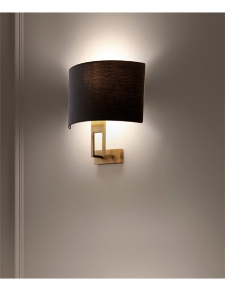 Aplique de pared Classical - Novolux Lighting - Lámpara decorativa con pantalla de tela