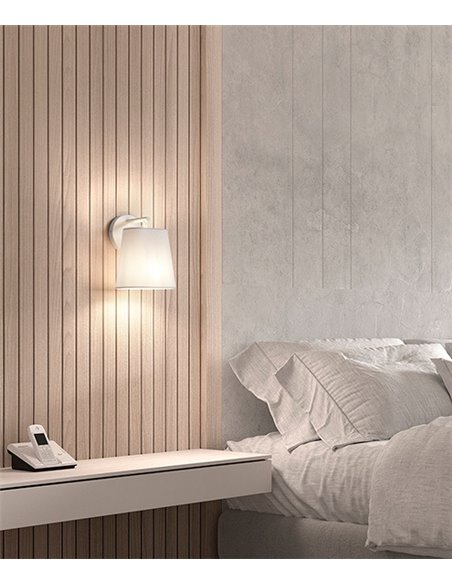 Aplique de pared Nemo - Novolux Lighting - Lámpara con pantalla de tela colgante