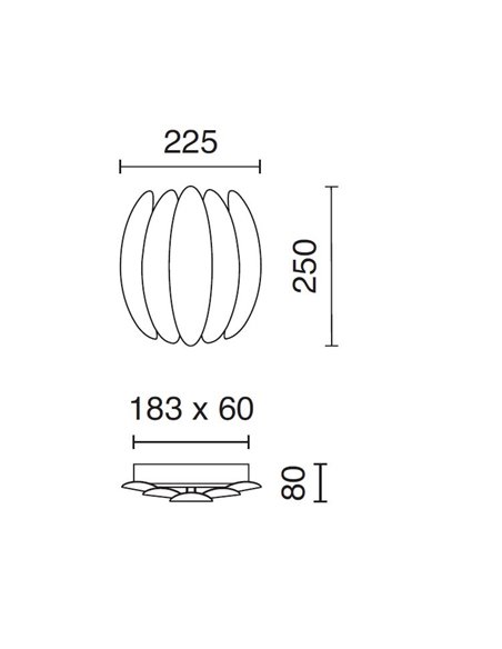 Aplique de pared Petal - Novolux Lighting - Lámpara decorativa en forma de flor