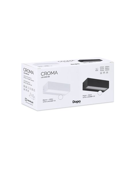 Aplique de pared de exterior Croma - Novolux Lighting - Uni/bidereccional emisión de luz