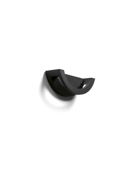 Aplique de pared de exterior Loop - Novolux Lighting - Diseño moderno en negro