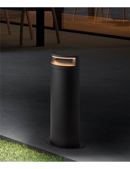 Baliza de exterior Loop - Novolux Lighting - Lámpara negra en 2 tamaños