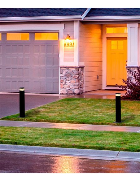 Baliza de exterior Odin - Novolux Lighting - Diseño moderno en antracita