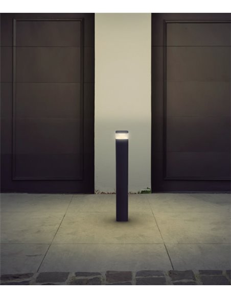 Baliza de exterior Odin - Novolux Lighting - Diseño moderno en antracita