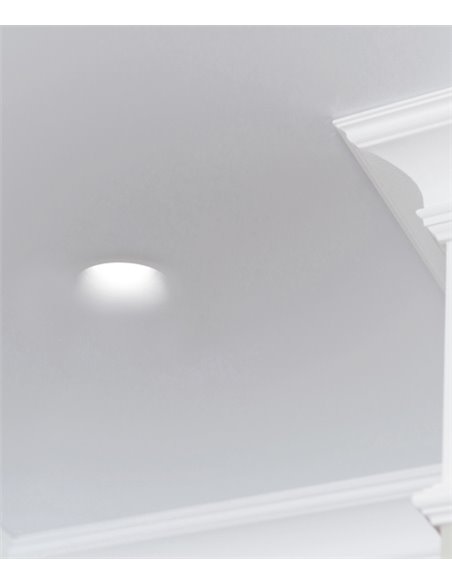 Empotrable de techo Len Round M - Indeluz - Novolux Lighting - Lámpara de techo de yeso, trimless, 13 cm