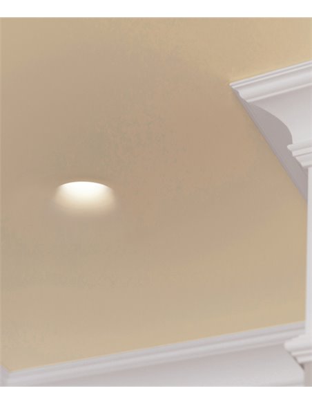 Empotrable de techo Len Round M - Indeluz - Novolux Lighting - Lámpara de techo de yeso, trimless, 13 cm