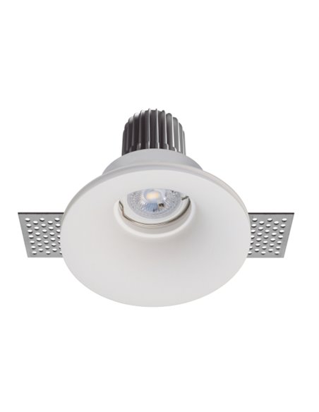 Empotrable de techo Len Round M - Indeluz - Novolux Lighting - Lámpara de techo de yeso, trimless, 13 cm