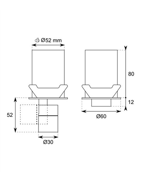 Foco de techo empotrable FE20 - Conalux - Lámpara orientable