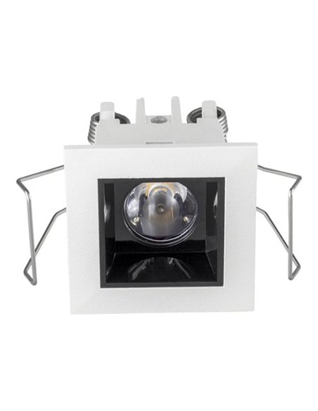 Foco de techo FE22 - Conalux - Downlight cuadrado, blanco