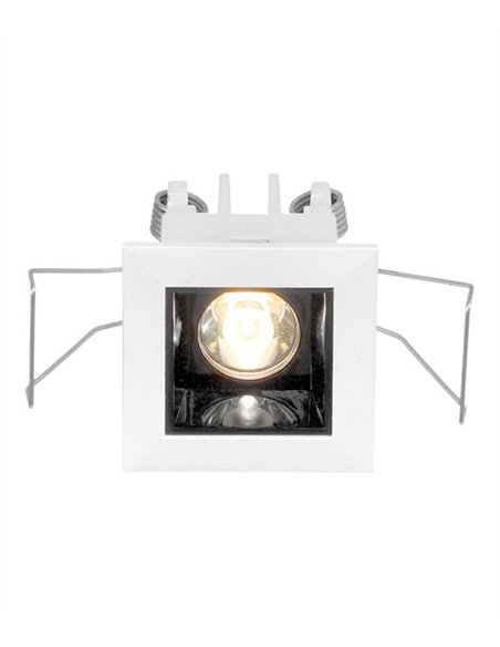 Foco de techo FE22 - Conalux - Downlight cuadrado, blanco