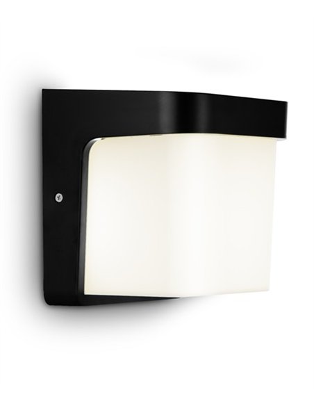 Aplique pared de exterior 901 - Conalux - Diseño cúbico en blanco y negro