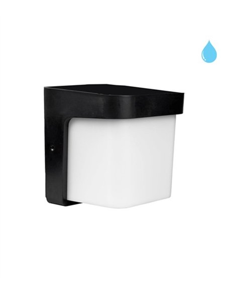 Aplique pared de exterior 901 - Conalux - Diseño cúbico en blanco y negro