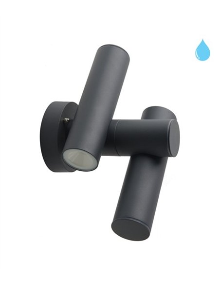 Aplique de exterior Asio - Conalux - Lámpara con 2 luces orientables