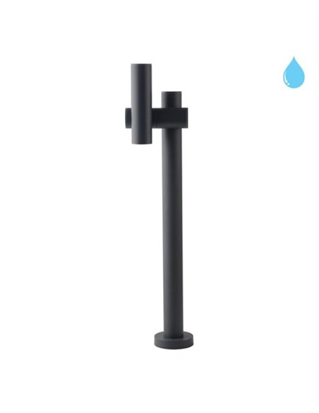 Baliza de exterior Asio - Conalux - Bolardo orientable en color negro