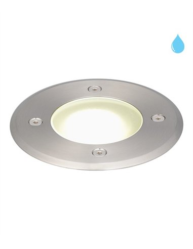Foco empotrable para suelo Cracov - Conalux - Lámpara de exterior de acero inoxidable, IP67