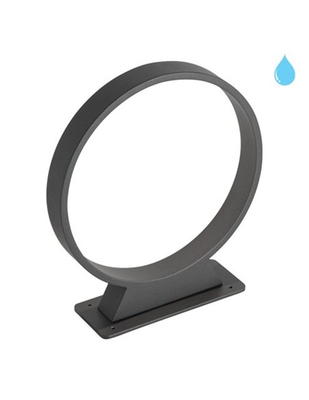 Bolardo de exterior Garden R - Conalux - Lámpara minimalista en antracita