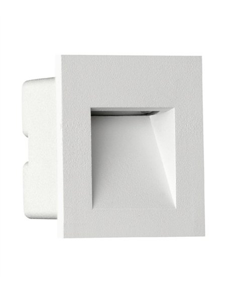 Foco empotrable de exterior Krok - Conalux - Lámpara cuadrada para iluminar escaleras