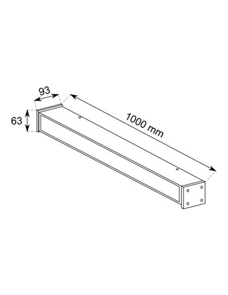 Lámpara de techo/pared de exterior Line - Conalux - Lámpara lineal LED