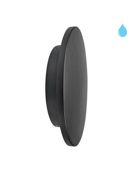 Aplique de pared de exterior Moon - Conalux - Lámpara minimalista redonda LED