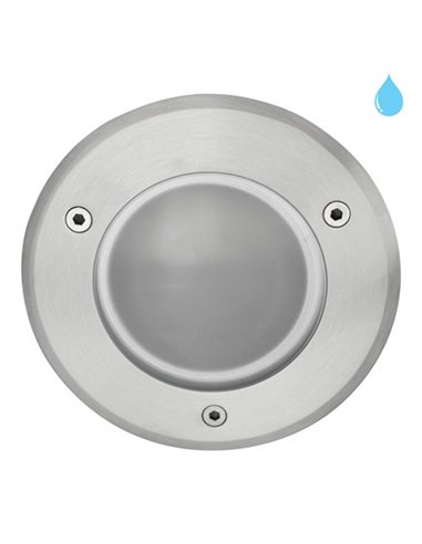 Foco empotrable de suelo Nitra - Conalux - Lámpara LED de acero inoxidable, Ø 15/18 cm