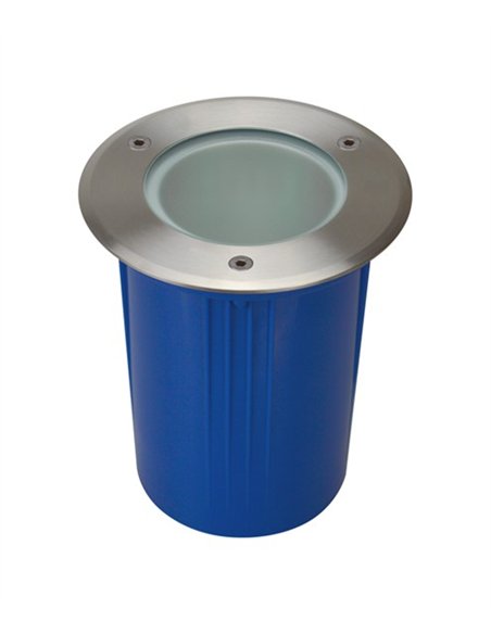 Foco empotrable de suelo Nitra - Conalux - Lámpara LED de acero inoxidable, Ø 15/18 cm