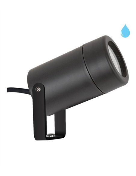 Foco de exterior Pika - Conalux - Proyector de exterior negro, IP65