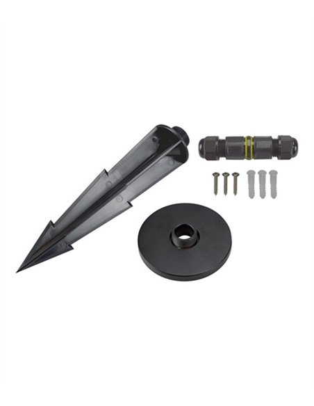Lámpara baliza de exterior Seto - Conalux - Lámpara estaca en negro, 80 cm
