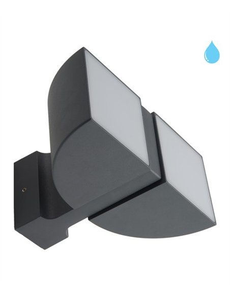 Aplique de pared de exterior Zenit - Conalux - Lámpara con 2 luces orientables
