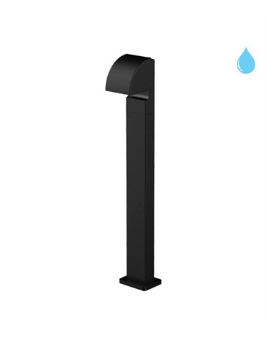 Lámpara baliza de exterior Zenit - Conalux - Diseño negro, 70 cm
