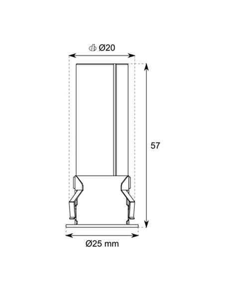Foco empotrable de techo Estella - Conalux - Downlight redondo LED
