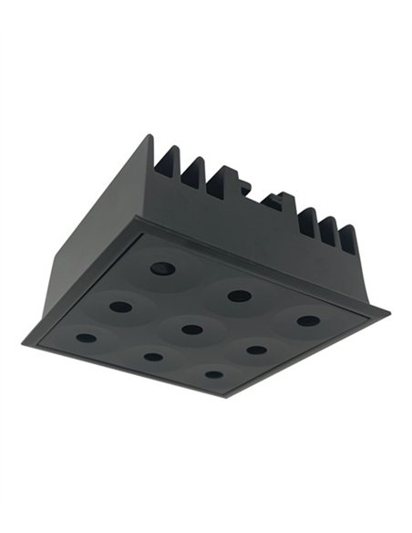 Foco empotrable Dot - Conalux - Foco cuadrado de 9 luces