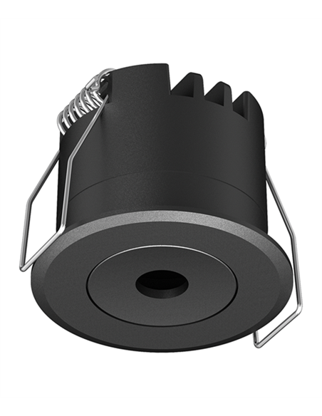 Lámpara empotrable Dot R - Conalux - Foco negro LED 4W