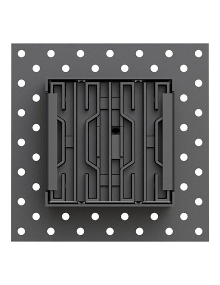 Lámpara empotrable Hera QEP - Conalux - Diseño cuadrado negro con 4 focos