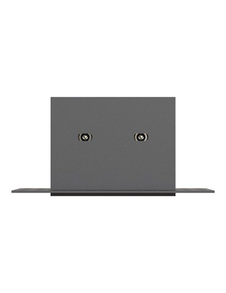 Lámpara empotrable Hera QEP - Conalux - Diseño cuadrado negro con 4 focos