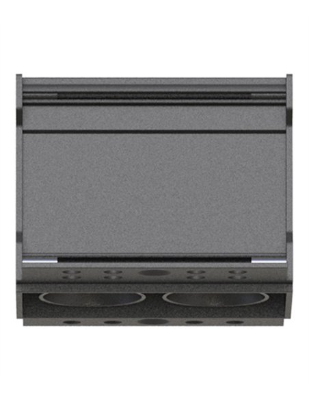 Lámpara empotrable Hera SP 19 - Conalux - Diseño rectangular negro, 2/4/6/9 focos