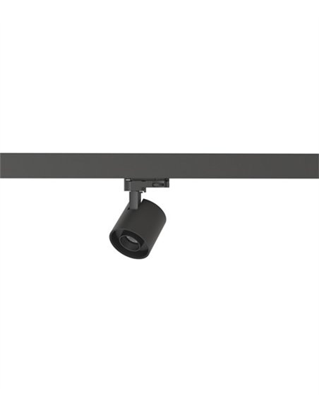 Foco para carril trifásico Hera - Conalux - Proyector orientable negro