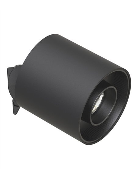 Foco para carril trifásico Hera - Conalux - Proyector orientable negro