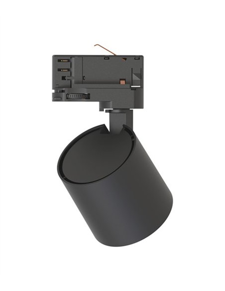 Foco para carril trifásico Hera - Conalux - Proyector orientable negro