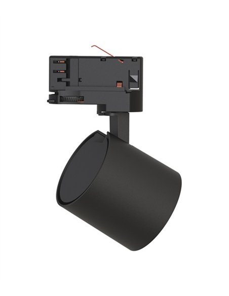 Foco para carril trifásico Hera - Conalux - Proyector orientable negro