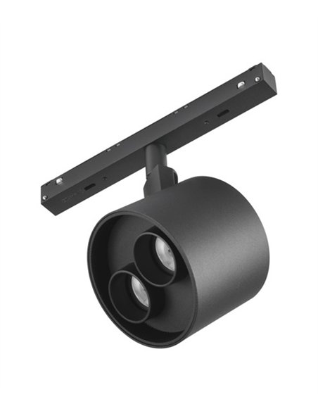 Proyector para carril magnético Hera R11 - Conalux - Foco orientable negro