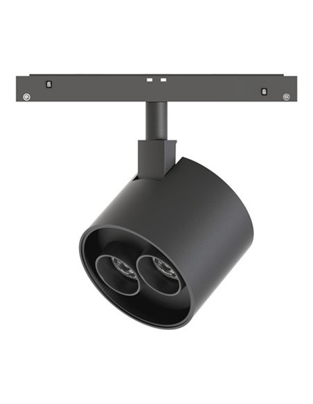 Proyector para carril magnético Hera R11 - Conalux - Foco orientable negro