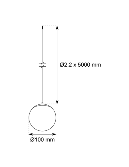 Lámpara colgante Spinne Globo - Conalux - Lámpara minimalista con pantalla esférica