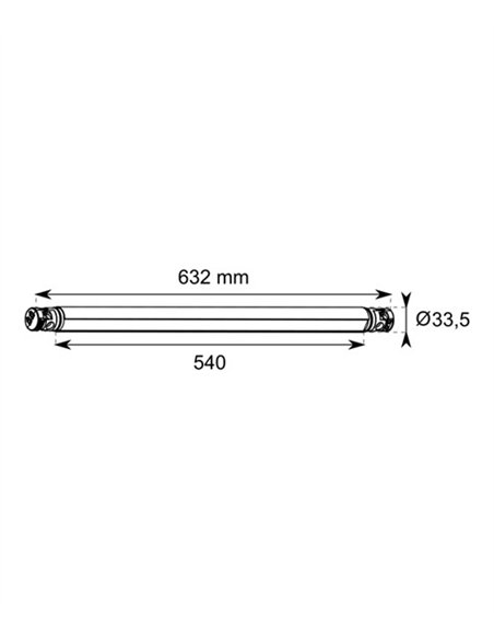 Luminaria lineal tubular Cosmos 2 - Conalux - Lámpara LED en blanco o negro