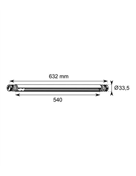Carril magnético tubular para modelo Cosmos - Conalux