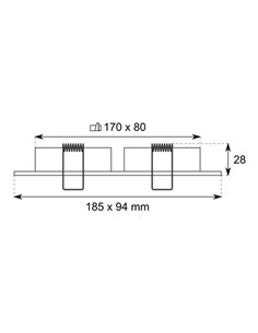 Foco de techo empotrable 4138 - Conalux - Lámpara basculante de 2 o 3 luces 2
