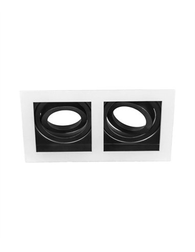 Lámpara de techo empotrable - Conalux - Downlight basculante de dos luces