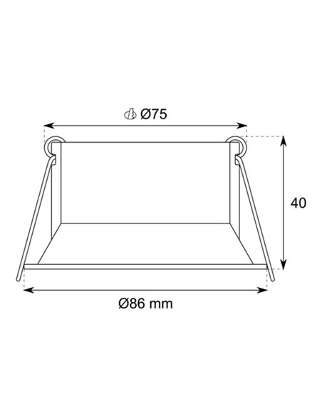 Lámpara empotrable 4200 - Conalux - Downlight empotrable GU10.