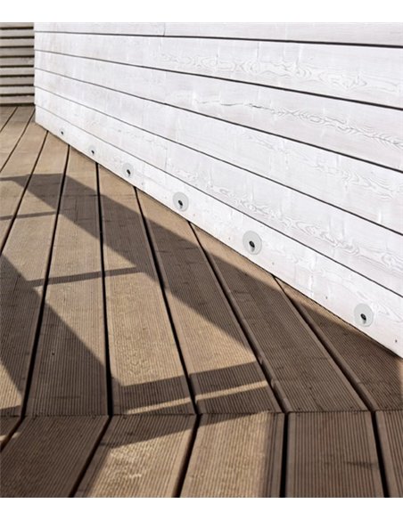 Foco empotrable Korak - Conalux - Lámpara para iluminar escaleras blanca