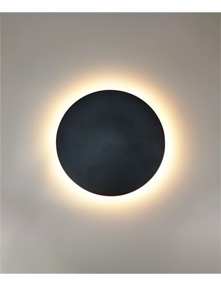 Aplique de pared de exterior Moon - Conalux - Lámpara minimalista redonda LED